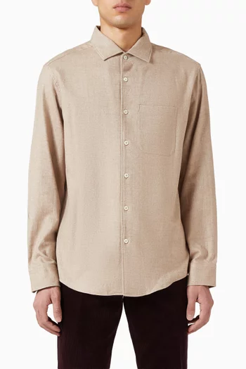 Flannel Shirt in Cotton