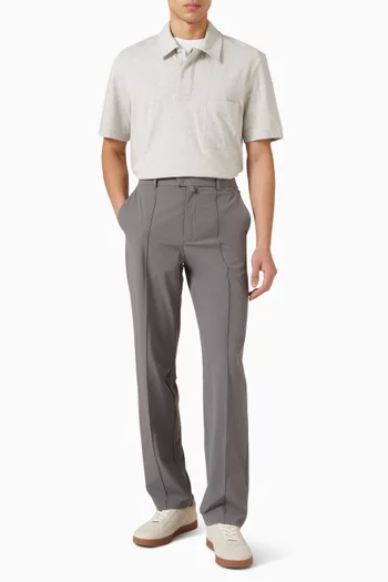 تي شيرت بولو قطن بارز الملمس