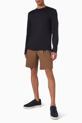 T-shirt in Silk & Cotton