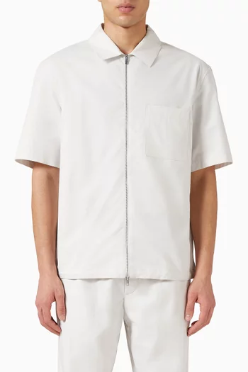 قميص بسحّاب قطن ولايوسيل