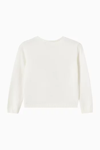 كارديغان بأزرار قماش منسوج