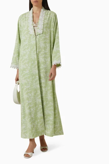 عباية بقصة زينة شيفون