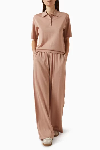 Ether Polo Sweater in Merino-silk