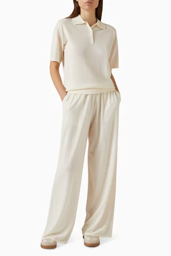 Ether Polo Sweater in Merino-silk