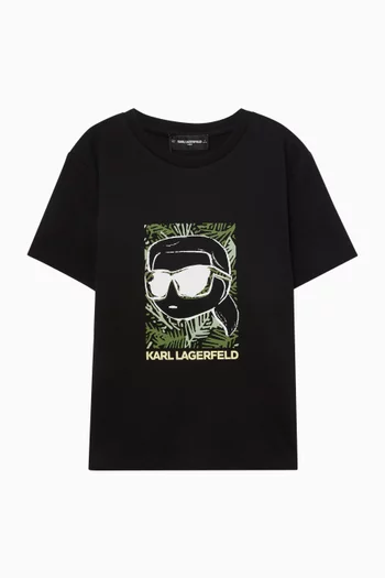 KARL Print T-shirt in Cotton