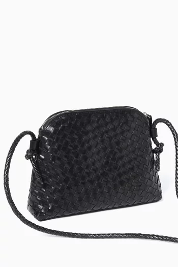 Small Mallory Crossbody Bag in Woven Leather