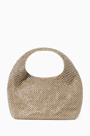 Mini Kenzie  Bucket Clutch in Diamante