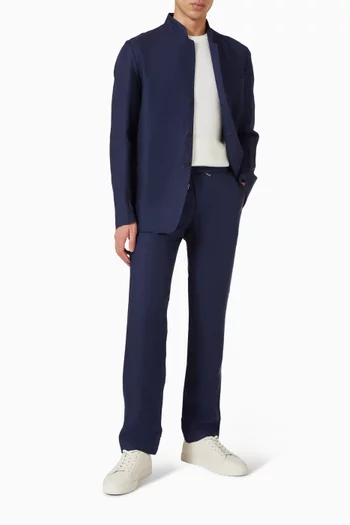 Waffle Short Sleeve Sweater in Merino Wool