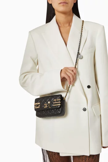 CC Wallet on Chain in Quilted Lambskin