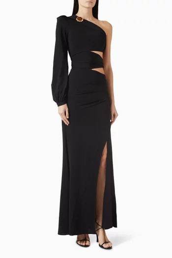 Moonlit One-shoulder Gown in Jersey
