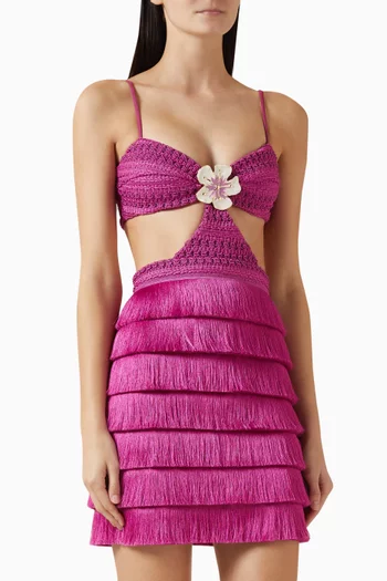 Lya Fringe Mini Dress