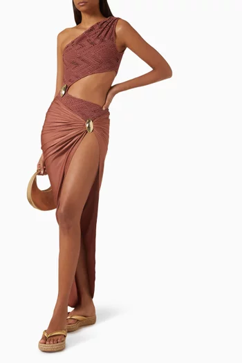 Cut-out Bodysuit in Mesh