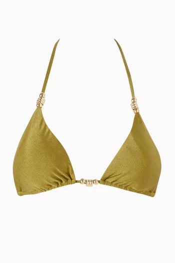 Jade Bikini Top in Lycra Lace