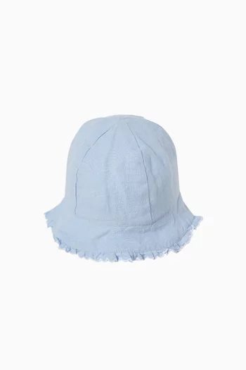 Scalloped Hem Bucket Hat