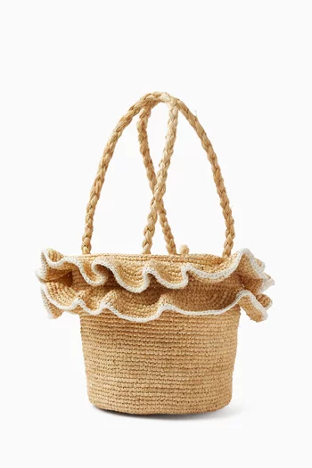 Basket Bag in Raffia