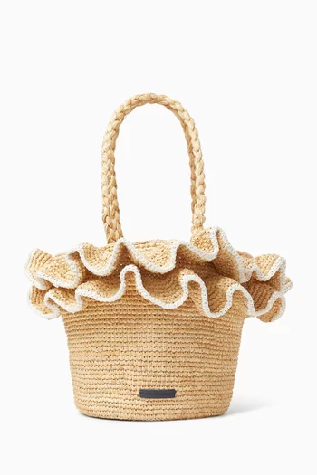 Basket Bag in Raffia