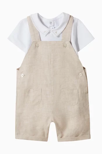 Collared Bodysuit in Cotton