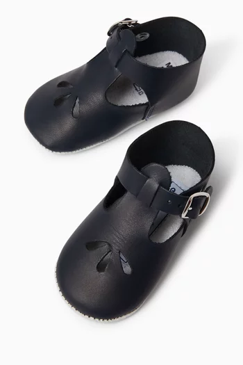 Buckle Strap Shoes in Leather