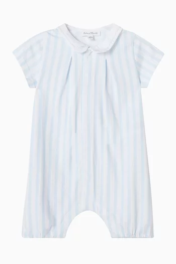 Striped Romper in Cotton