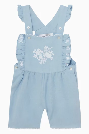 Embroidered Dungarees