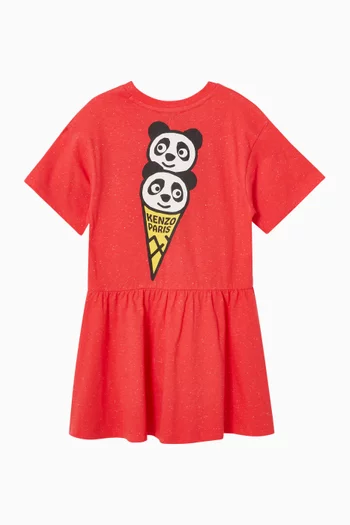 Panda T-shirt Dress in Organic Cotton