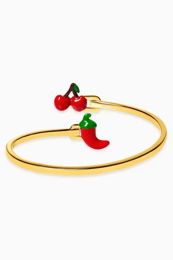 سوار بحلي على شكل كرز وفلفل حار