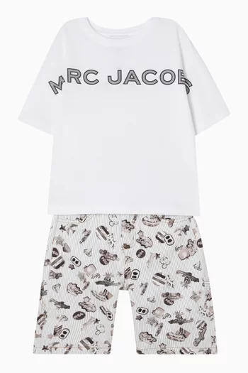 تي شيرت بطبعة شعار الماركة