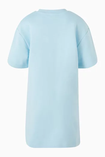 Graphic-print T-shirt Dress in Cotton Jersey