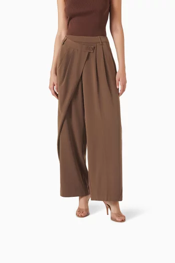 حذاء مفتوح صوفيا بكعب 95 مم أجزاء شفافة وجلد