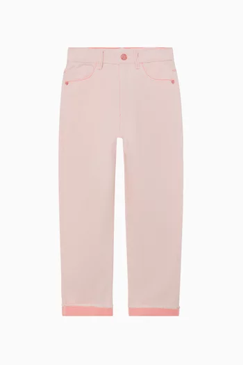 بنطال بجيب مزين بالترتر