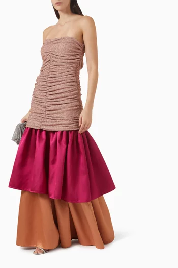 Gathered Layered Gown