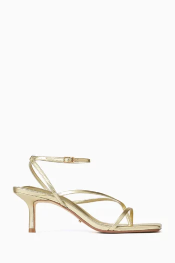 صندل آفي بكعب 65 مم جلد لامع