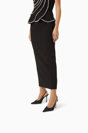 حذاء كلاسيك نوني بسير خلفي وكعب 95 مم دانتيل