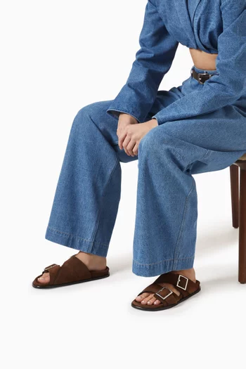 حذاء مفتوح ألبا شمواه جلد