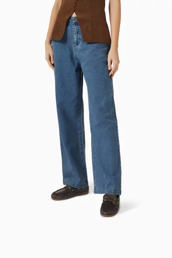 حذاء سهل الارتداء روان بأربطة جلد