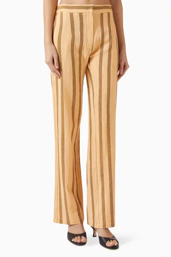 Soli Striped Pants in Cotton