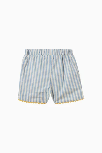 Miranda Striped Shorts in Cotton