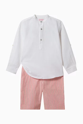 Romo Striped Shorts in Cotton