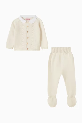 Marlo Top & Leggings Set in Cotton-knit