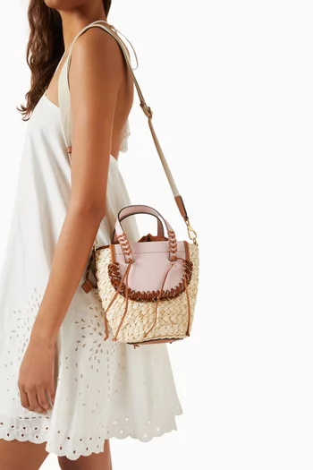 Habanera Trek Bag in Raffia & Leather