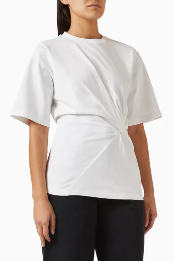 Reinvented Twisted T-shirt in Cotton