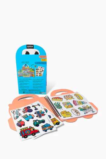 Montessori Stickers & Coloring Book Set