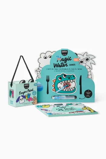 Dino Placemat & Finger Paint Set