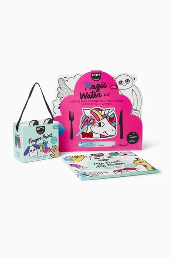 Water Lily Placemat & Finger Paint Set