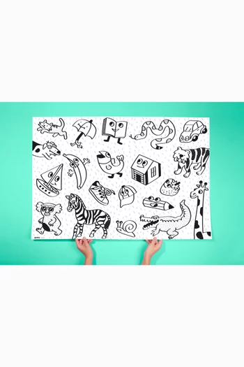 Art Poster & Finger Paint Set