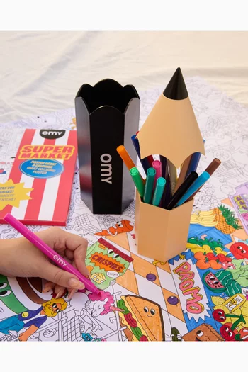 Dubai Colouring Poster & Magic Markers Set