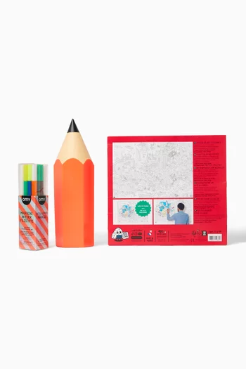 Dubai Colouring Poster & Magic Markers Set