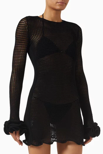 Peony Mini Dress in Crochet