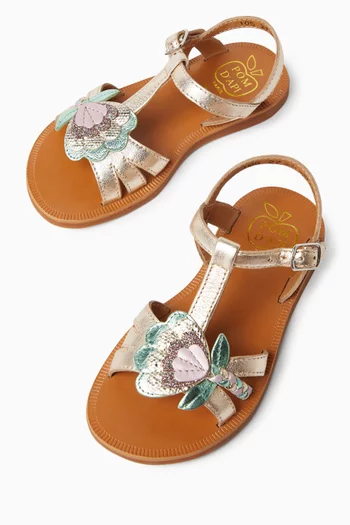 Plagette Alto Sandals in Leather