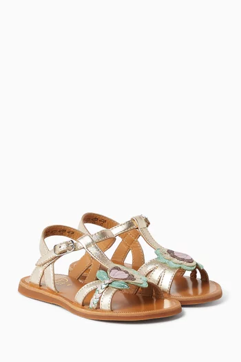 Plagette Alto Sandals in Leather